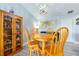 Cozy dining room with wooden table, chairs, and a decorative display cabinet at 109 Kenny Blvd, Haines City, FL 33844