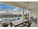 Relaxing screened patio with outdoor furniture and views of the private pool, perfect for entertaining guests at 1221 Aloha Blvd, Davenport, FL 33897