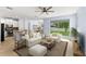Bright, open living room featuring neutral tones, modern furnishings, and sliding glass doors to the outdoor space at 12691 Calderdale Ave, Windermere, FL 34786