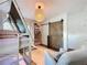 Unique bedroom features a cozy bunkbed, decor and a sliding barn door to closet space at 2114 Mount Vernon St, Orlando, FL 32803