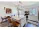 Updated kitchen featuring a large center island with seating and stainless appliances at 2114 Mount Vernon St, Orlando, FL 32803