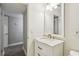 Clean bathroom featuring new vanity with marble countertop and updated fixtures at 3520 N Westmoreland Dr, Orlando, FL 32804