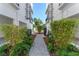 Landscaped walkway between townhomes at 42 W Harding St # E, Orlando, FL 32806
