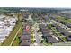 Aerial view of the neighborhood and home, in a well populated community with a pin at 426 Citrus Isle Loop, Davenport, FL 33837