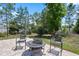 Cozy outdoor patio with comfortable seating and fire pit for enjoying the outdoors at 4811 Sw 108Th Place Rd, Ocala, FL 34476