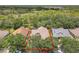 Aerial shot showing the perimeter of the home's boundaries at 600 Garden Club Dr, Deland, FL 32724