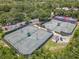 A view showcasing well-maintained tennis and pickleball courts, highlighting community amenities at 600 Garden Club Dr, Deland, FL 32724
