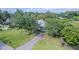Large front yard with mature trees and greenery leading to a single Gathering home at 6203 Candlewood Ln, Orlando, FL 32809