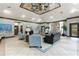 Community lounge area with comfortable seating, beautiful tile floors, and designer touches at 6400 Raleigh St # 3015, Orlando, FL 32835