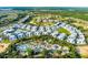 Aerial view of community featuring golf course, water park, pools, landscaping, and residential buildings at 7745 Somersworth Dr, Kissimmee, FL 34747
