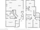 Detailed floor plan showcasing the layout and dimensions of the home's two floors at 7745 Somersworth Dr, Kissimmee, FL 34747