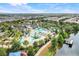 Aerial view of the community pool, playground, and amenities at 8989 Rhodes St, Kissimmee, FL 34747