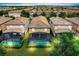 Community rooftop view with private pools and spas in a gated neighborhood at 8989 Rhodes St, Kissimmee, FL 34747