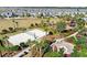 Aerial view of community park featuring playground and volleyball court at 1003 Nathan Ridge Rd, Clermont, FL 34715