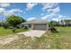 Charming single story home with a two car garage, neutral paint, and long drive at 10453 Old Studio Rd, Clermont, FL 34711