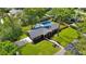 Aerial view of home with pool and landscaping showcasing neighborhood at 1201 Manchester Rd, Maitland, FL 32751