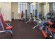 Well-equipped gym featuring modern exercise machines and mirrors, perfect for staying active and healthy at 14706 Driftwater Dr, Winter Garden, FL 34787