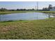 Picturesque view of a serene pond bordered by lush green grasses and native trees against an open sky at 3055 Leflore Ln, Orlando, FL 32833