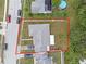 Aerial view of home and lot lines to show property boundaries at 3162 Little Sound Dr, Orlando, FL 32827