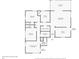 Layout of the home featuring a living room, kitchen, three bedrooms, office, sun room, foyer, and garage at 3162 Little Sound Dr, Orlando, FL 32827