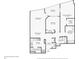 Detailed floor plan illustrating layout with dimensions of living spaces including bedrooms, kitchen, and bathrooms at 322 E Central Blvd # 1612, Orlando, FL 32801