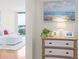 Bright condo hallway leads to a living area with an ocean view and stylish decor at 322 E Central Blvd # 1612, Orlando, FL 32801