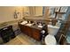 Bathroom featuring a vanity with a granite countertop, tiled walls, and standard toilet at 3338 Robert Trent Jones Dr # 30704, Orlando, FL 32835