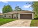 Charming single-story home with a well-maintained lawn and attached two-car garage at 3685 Sunday Dr, Deltona, FL 32738