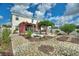 Beautiful backyard with stone pathway and flowering pergolas at 372 Willet St, Haines City, FL 33844