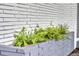 Close-up of a charming brick planter on the front porch, showcasing lush greenery and adding to the home's curb appeal at 504 W Faith Ter, Maitland, FL 32751