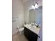 Stylish half bathroom features a white sink and decorative accents at 5054 Tibet Ct, St Cloud, FL 34772