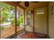 Inviting screened porch with mosaic tile flooring, ceiling fan, and outdoor views at 508 W Plantation Blvd, Lake Mary, FL 32746