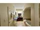 Bright bathroom with double vanity, soaking tub, and tile flooring offering a spa-like experience at 8125 Resort Village Dr # 5808, Orlando, FL 32821