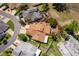 Aerial view of a home showcasing its location and lot in a beautiful, established neighborhood at 849 Millrace Pt, Longwood, FL 32750