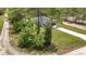 View of a modern home with a long driveway, lush lawn and mature trees at 9695 Sw 125 Court Rd, Dunnellon, FL 34432