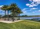 Scenic lakefront recreation area with hammocks, playground, and fishing pier at 15698 Panther Lake Dr, Winter Garden, FL 34787
