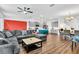 Open-concept living space combining living, dining, and kitchen areas for seamless entertaining at 1615 Sanibel Dr, Davenport, FL 33896