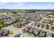 Aerial view of a vibrant community featuring attractive homes, ponds, and green spaces at 16484 Angel Fish Rd, Winter Garden, FL 34787