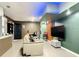 Relaxing basement featuring a comfortable seating area and an entertainment system at 2545 El Portal Ave, Sanford, FL 32773