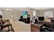 Open living room with carpet flooring, neutral paint and comfortable furnishings at 513 Dew Drop Cv, Casselberry, FL 32707