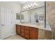 Bathroom with double sinks, and vanity with storage at 1386 Longley Pl, Deland, FL 32724
