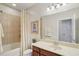 Well-maintained bathroom with a tub, vanity, and recessed lighting at 1386 Longley Pl, Deland, FL 32724