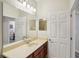 Neat bathroom featuring a vanity, large mirror, and recessed lighting at 1386 Longley Pl, Deland, FL 32724