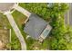 Aerial view of the home's roof and layout of backyard pool at 140 Rangeline Woods Cv, Longwood, FL 32750