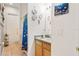 Bathroom with bright decor, a shower and a vanity at 140 Rangeline Woods Cv, Longwood, FL 32750