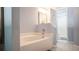 Clean bathroom featuring a soaking tub, separate shower, and neutral tile flooring at 16116 Corner Lake Dr, Orlando, FL 32820