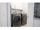 Convenient laundry area equipped with modern washer and dryer units and storage cabinets at 16116 Corner Lake Dr, Orlando, FL 32820