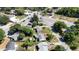 An aerial view of the area showing the property in the neighborhood and nearby street at 1615 Crestwood Dr, Orlando, FL 32804