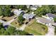An aerial view of the property showing parking, surrounding homes, and neighborhood at 1615 Crestwood Dr, Orlando, FL 32804