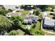 Aerial view of the property and neighboring homes, showcasing its location and landscaped yard at 1615 Crestwood Dr, Orlando, FL 32804
